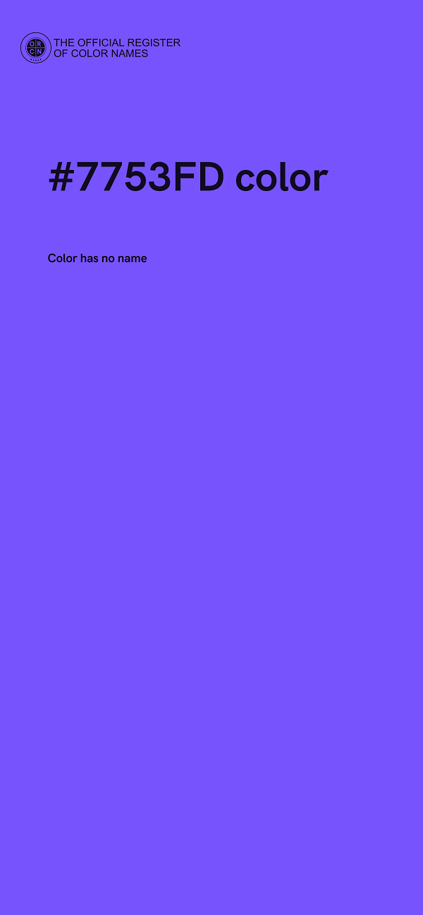 #7753FD color image