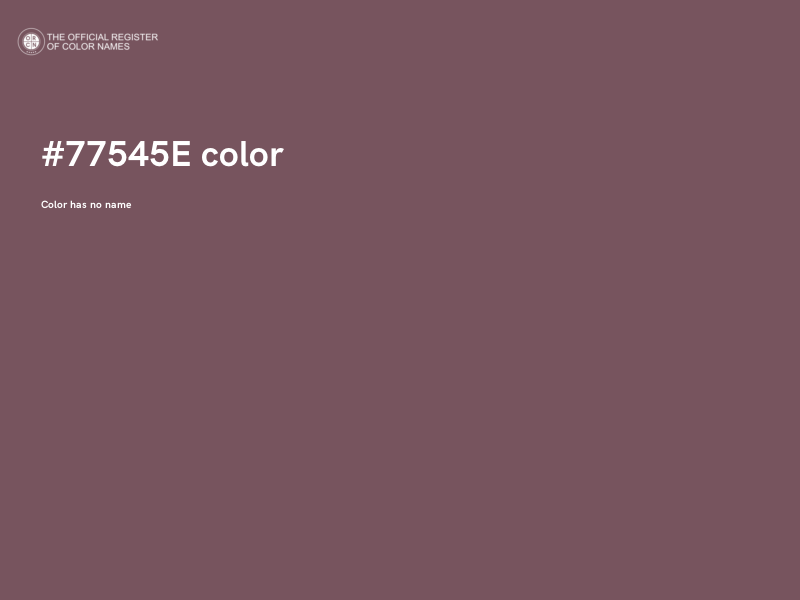 #77545E color image