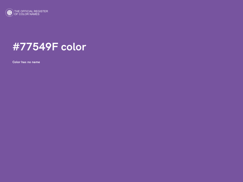 #77549F color image