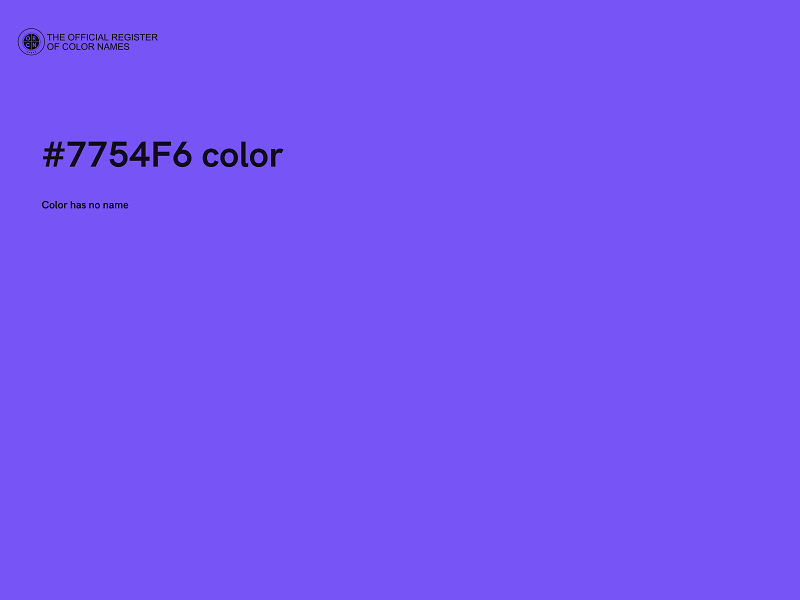 #7754F6 color image