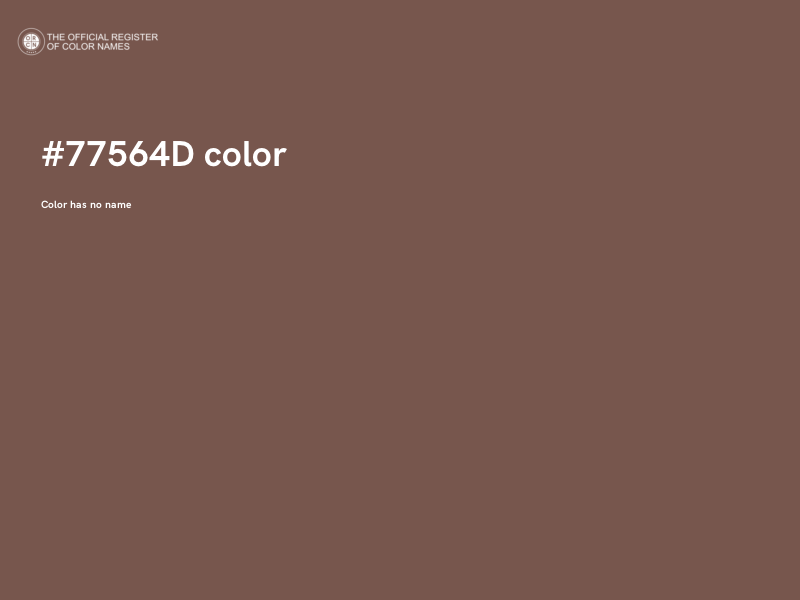 #77564D color image