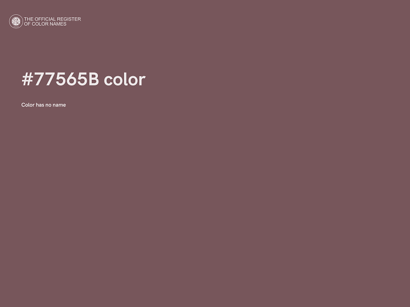 #77565B color image
