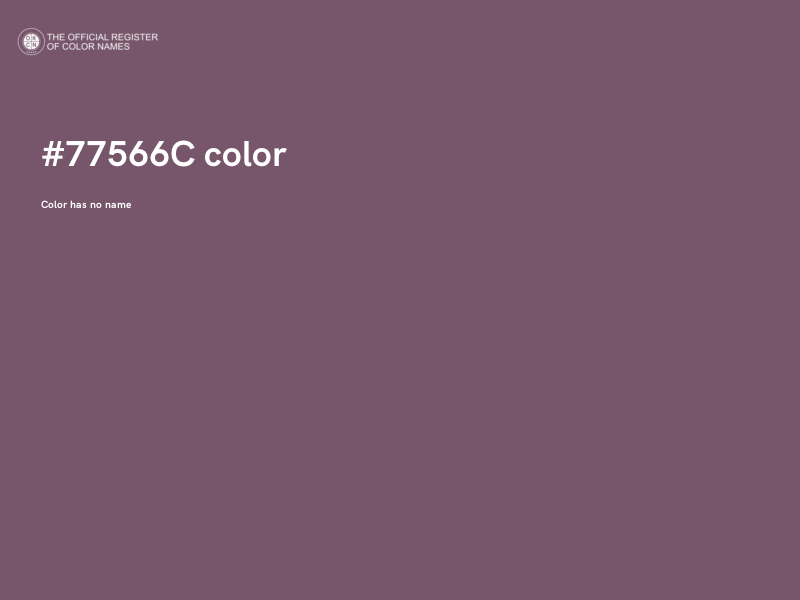 #77566C color image