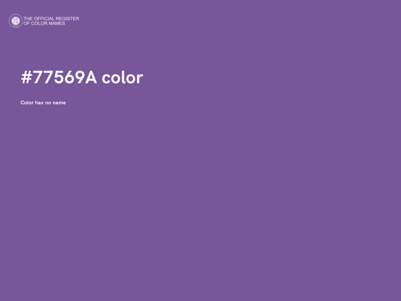 #77569A color image