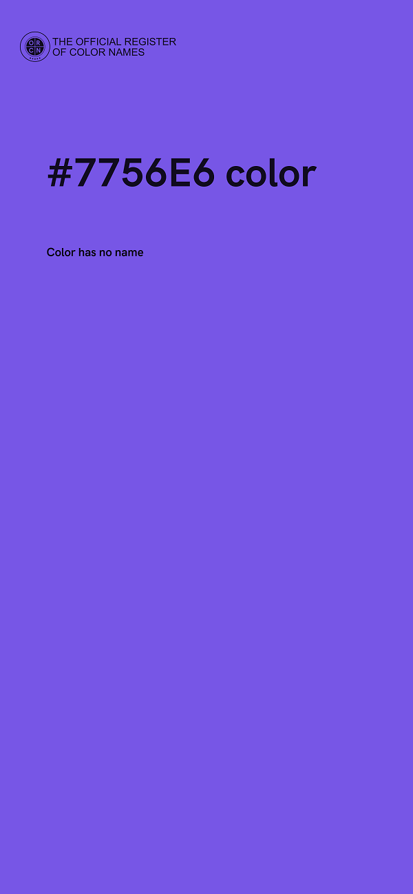 #7756E6 color image