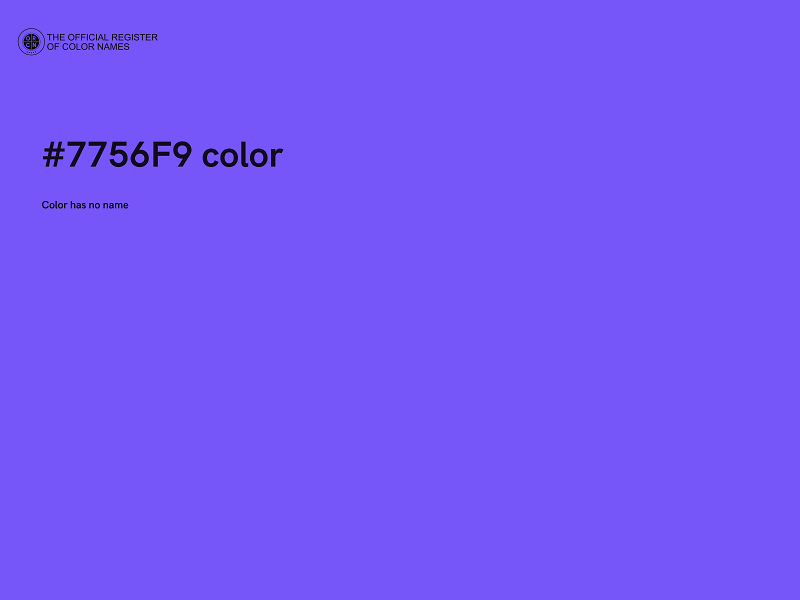 #7756F9 color image