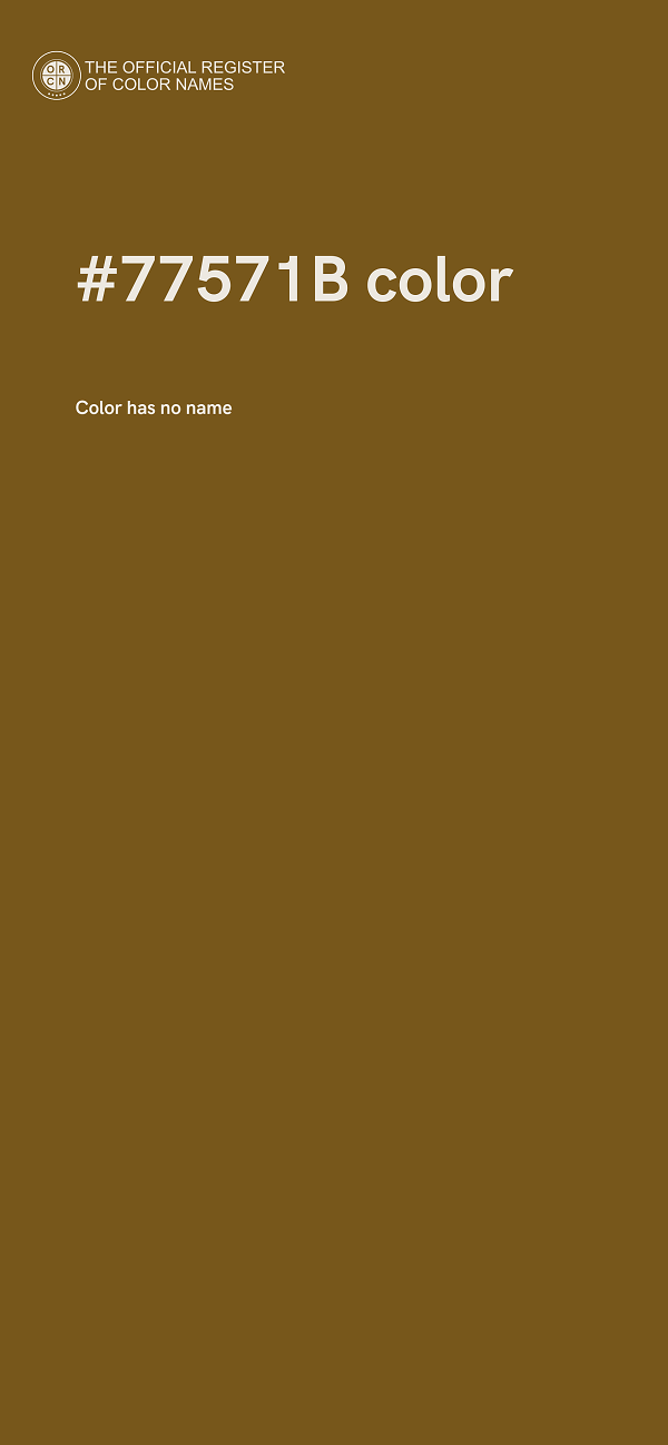 #77571B color image