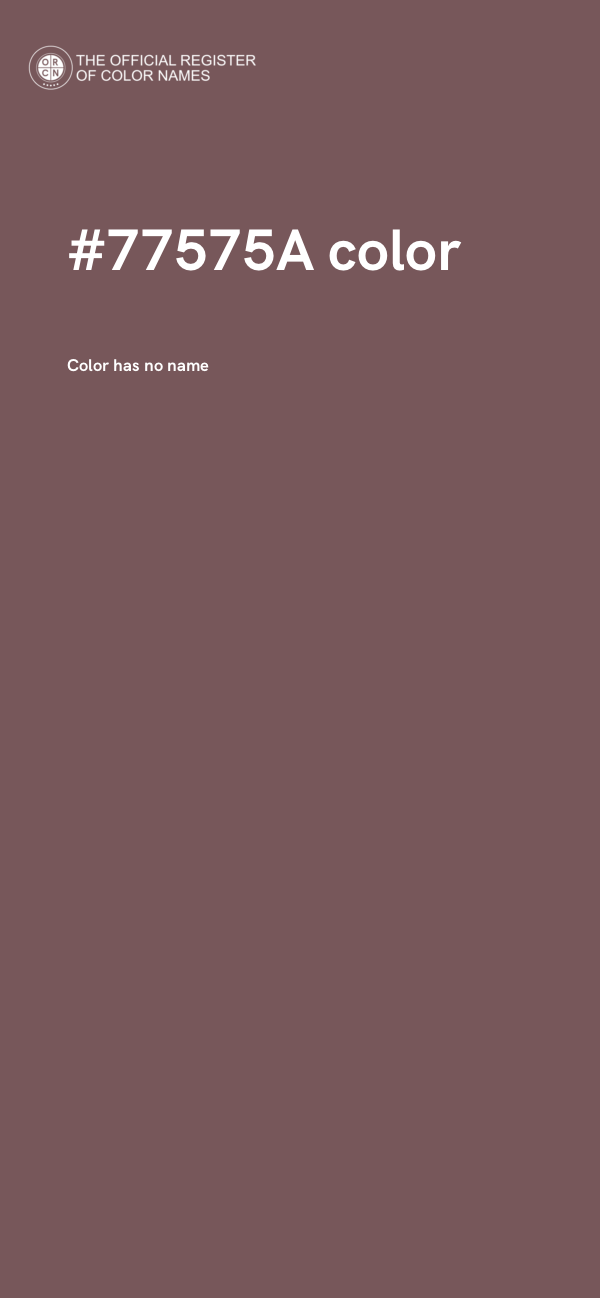 #77575A color image