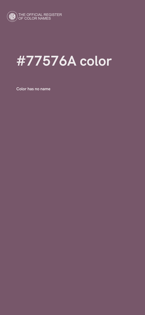 #77576A color image