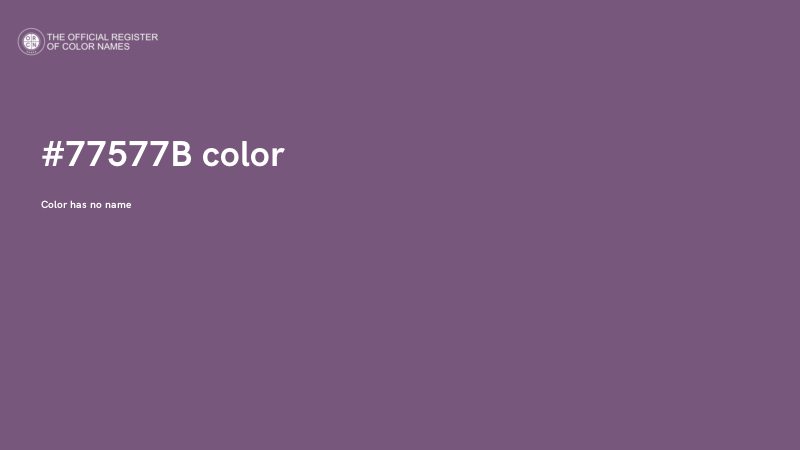 #77577B color image