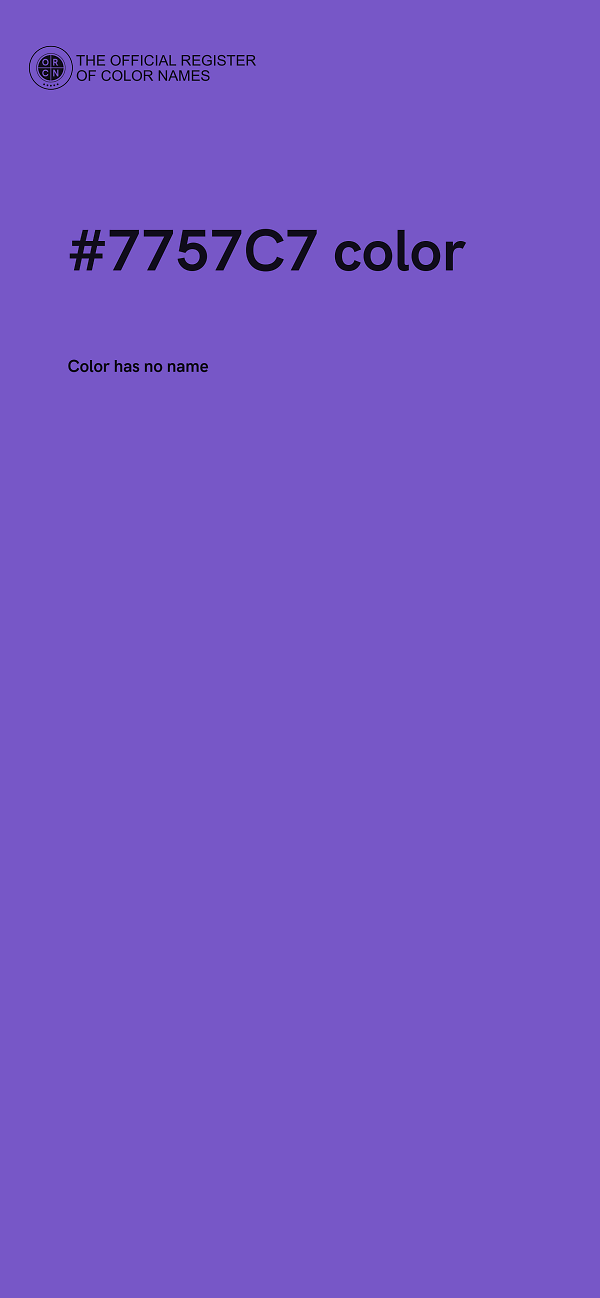 #7757C7 color image