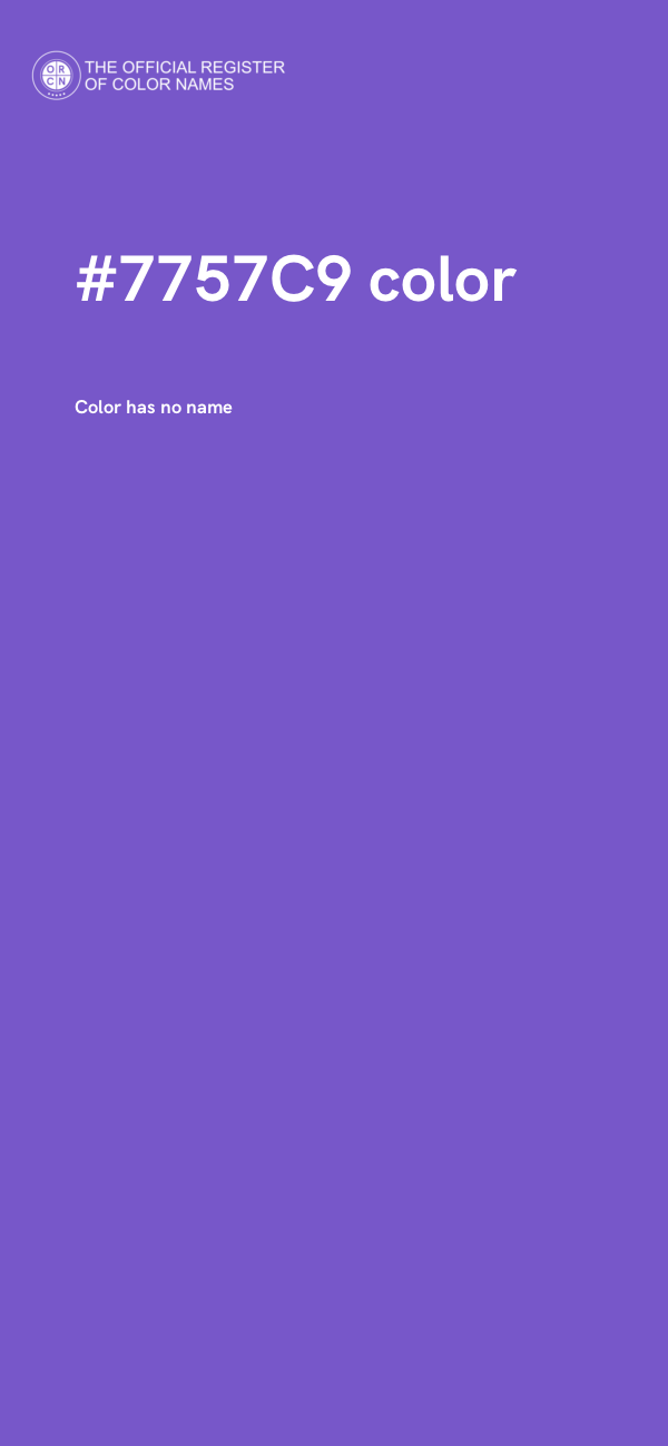 #7757C9 color image