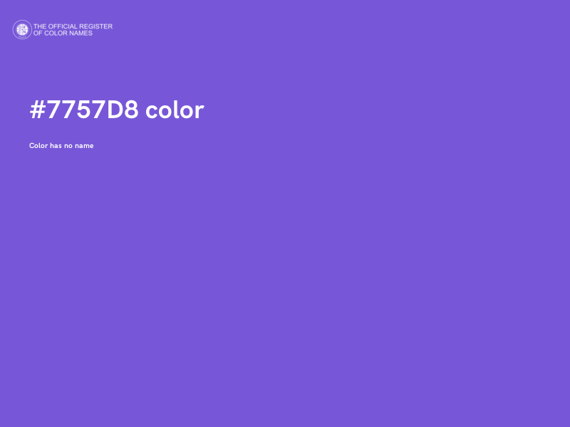 #7757D8 color image