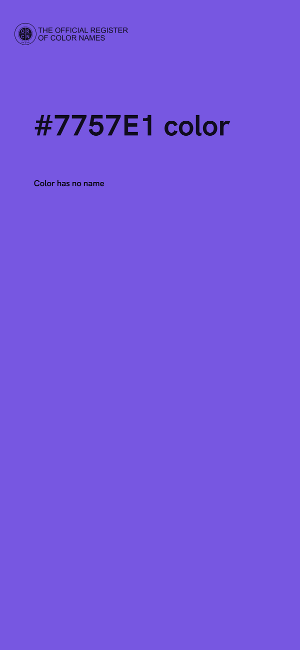 #7757E1 color image