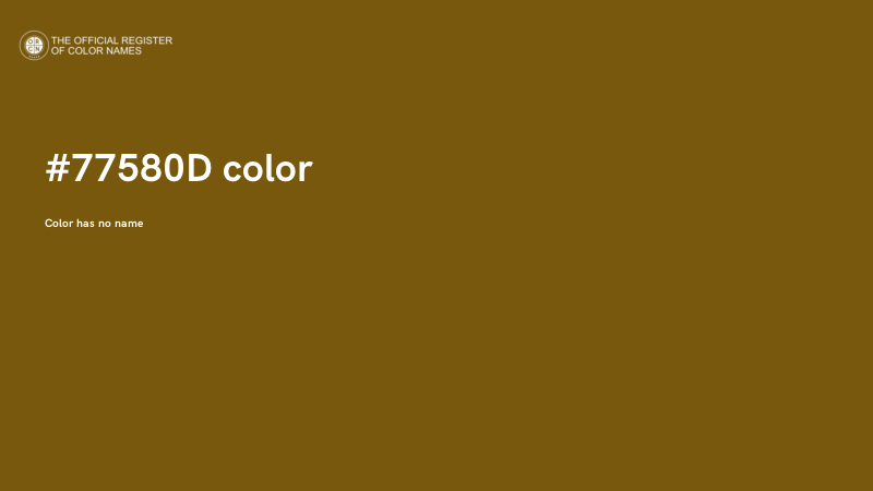#77580D color image