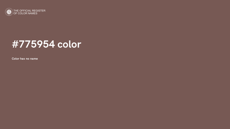 #775954 color image