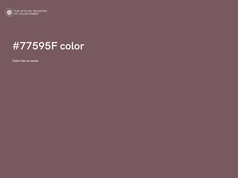 #77595F color image