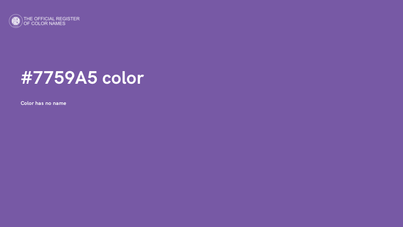 #7759A5 color image