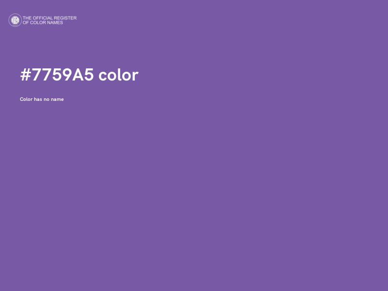 #7759A5 color image