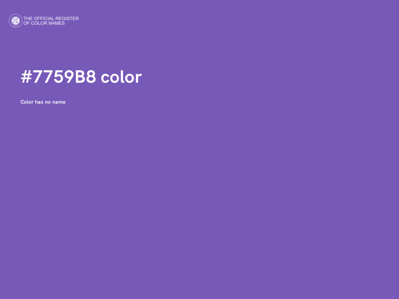 #7759B8 color image