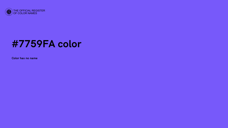 #7759FA color image