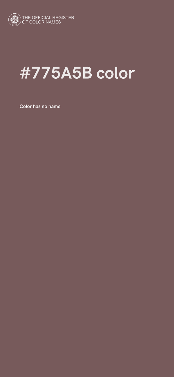 #775A5B color image