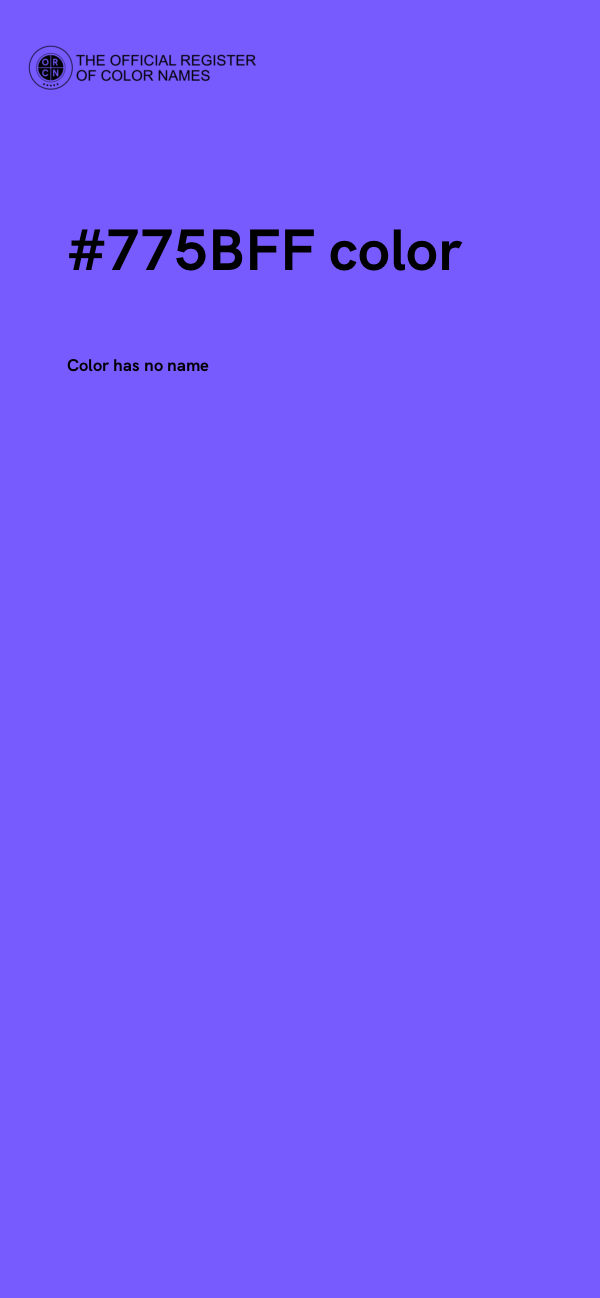 #775BFF color image