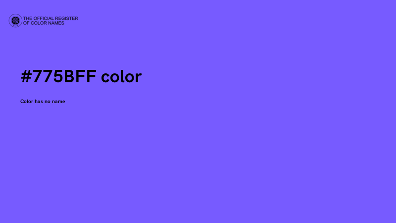#775BFF color image
