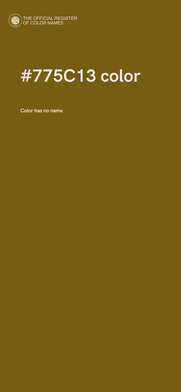 #775C13 color image