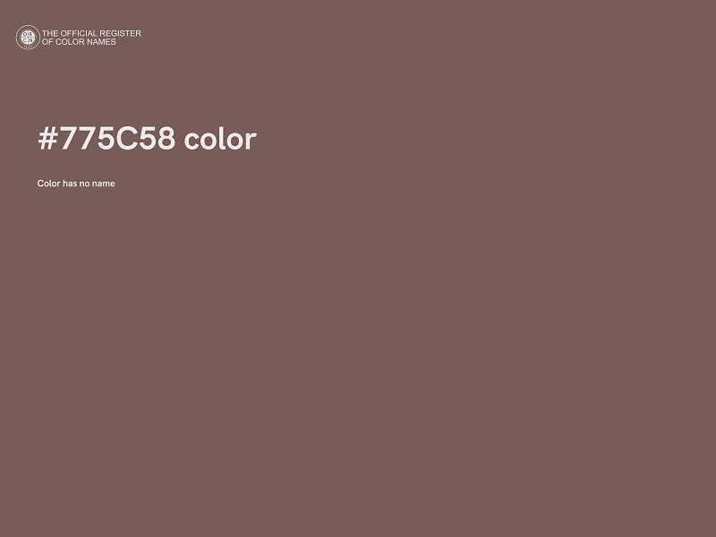 #775C58 color image