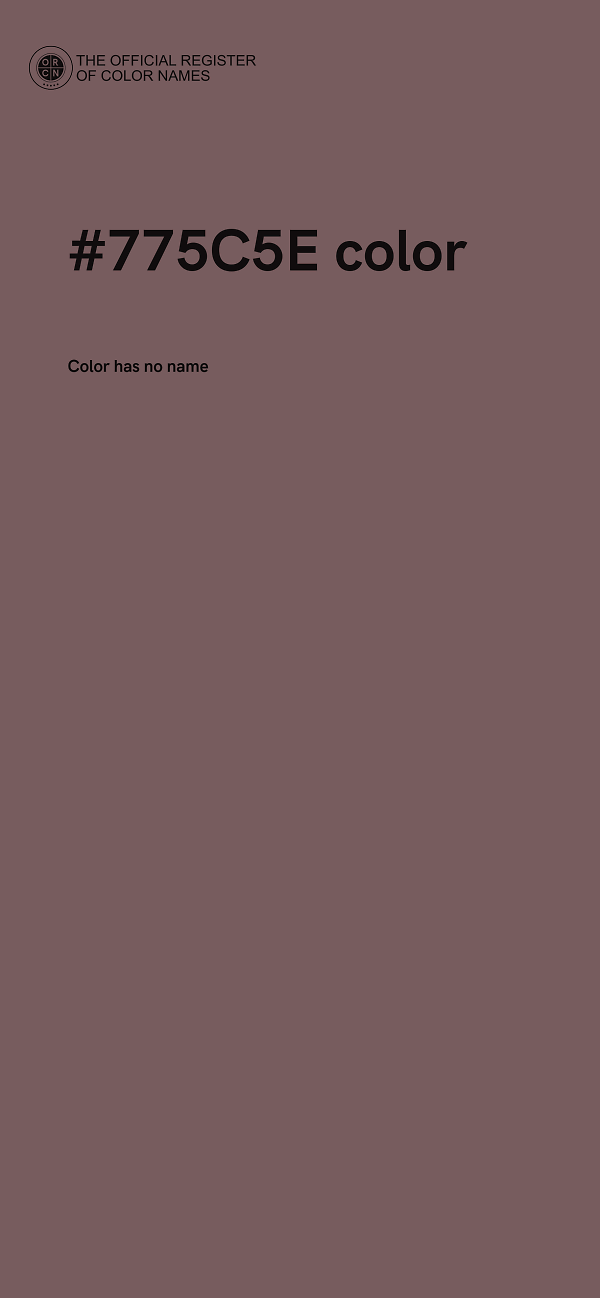 #775C5E color image