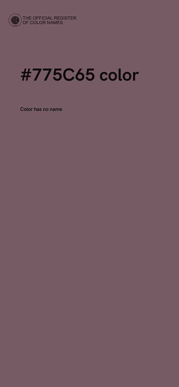 #775C65 color image