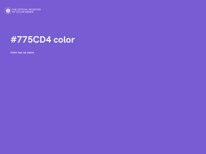 #775CD4 color image