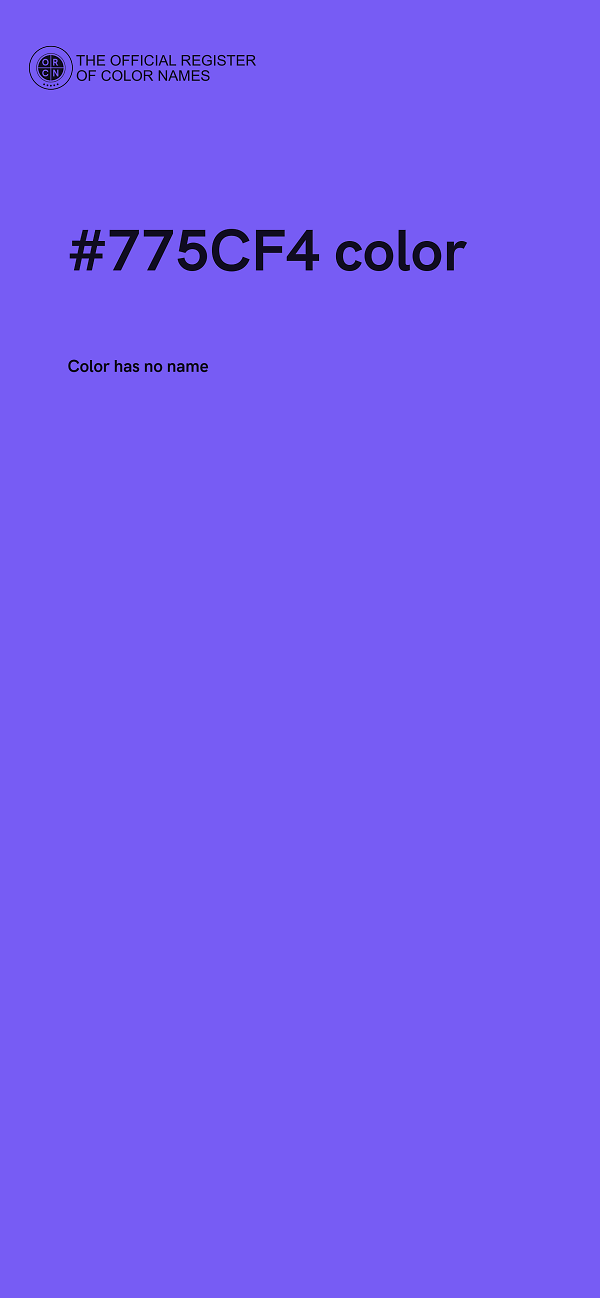 #775CF4 color image