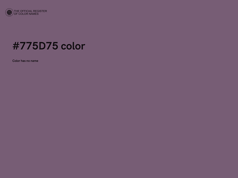 #775D75 color image