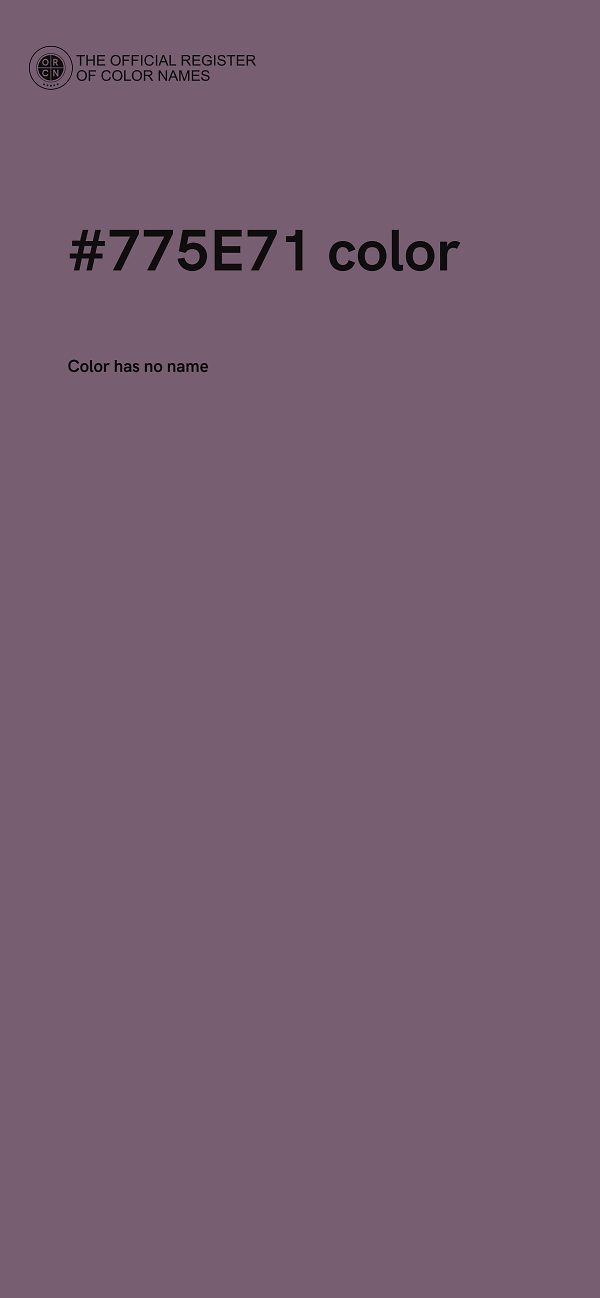 #775E71 color image
