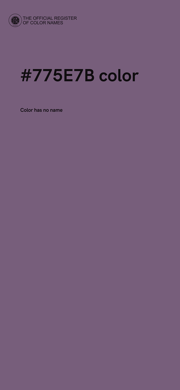 #775E7B color image