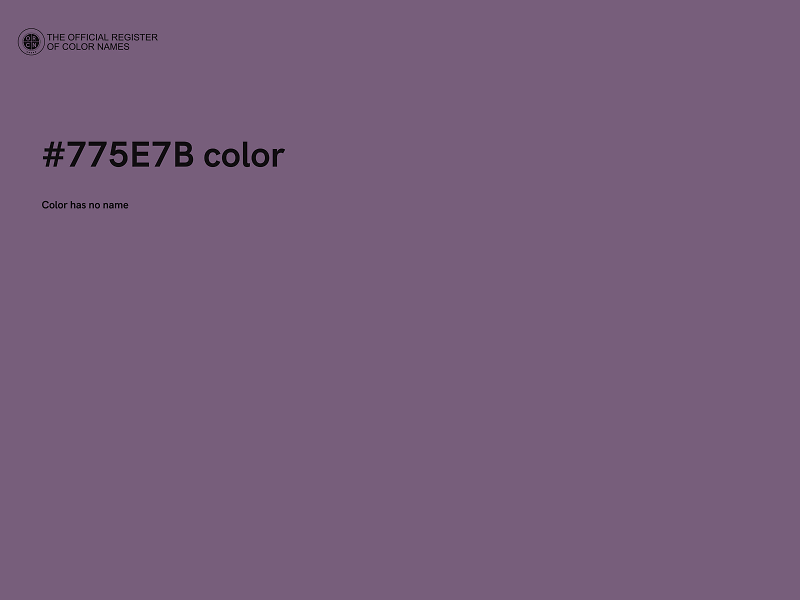 #775E7B color image