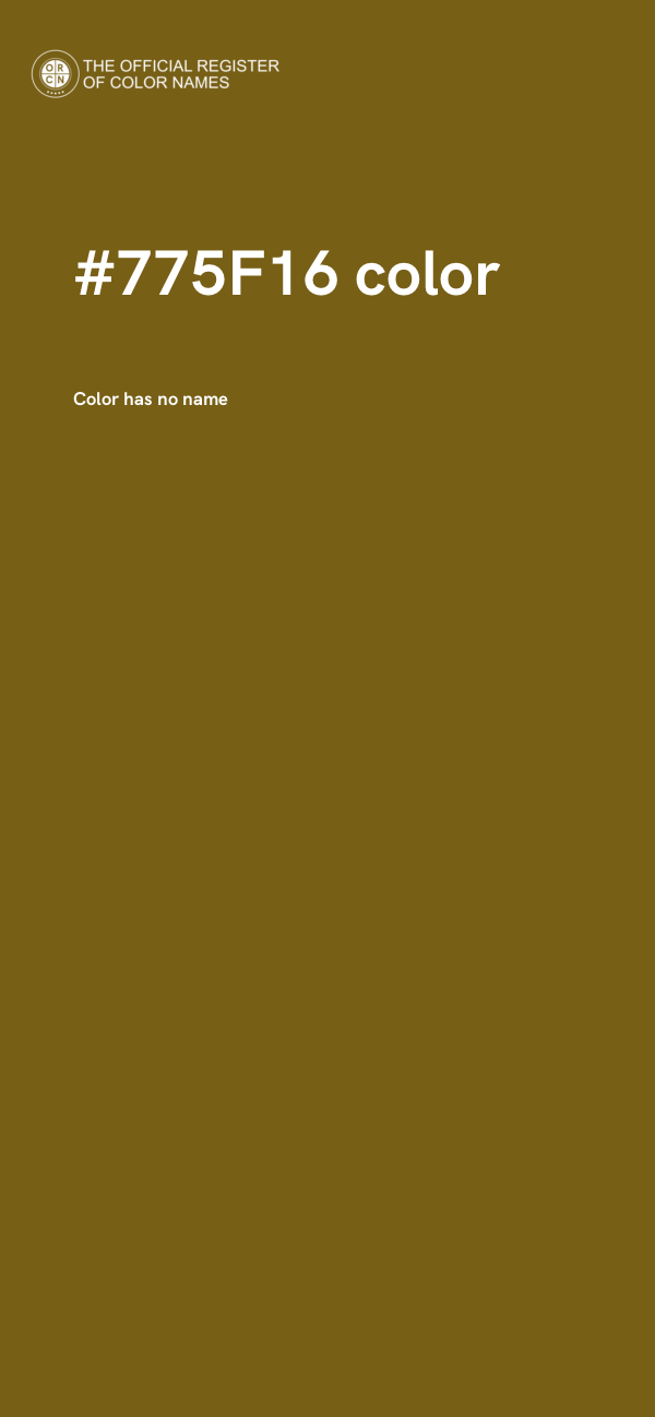 #775F16 color image