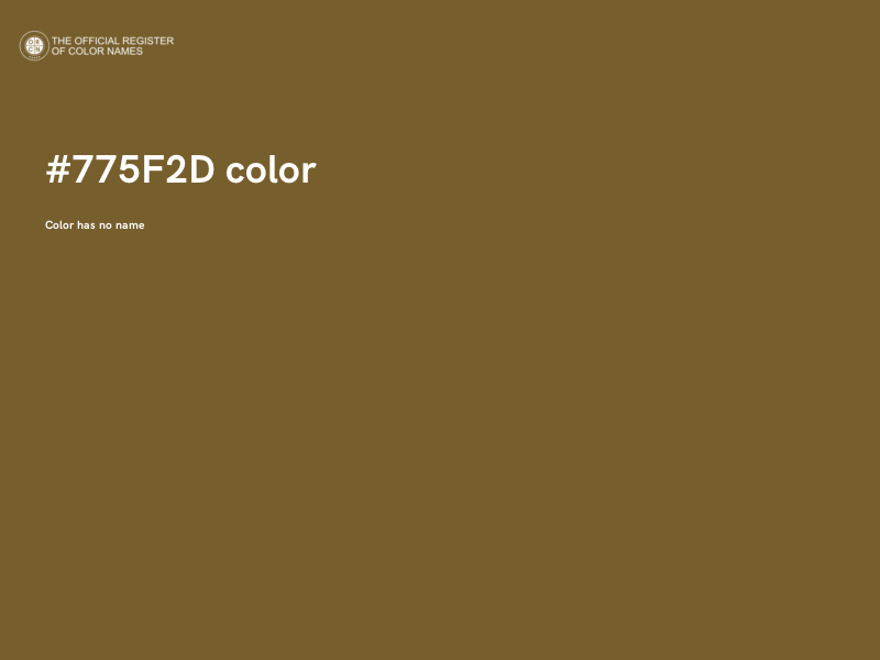 #775F2D color image