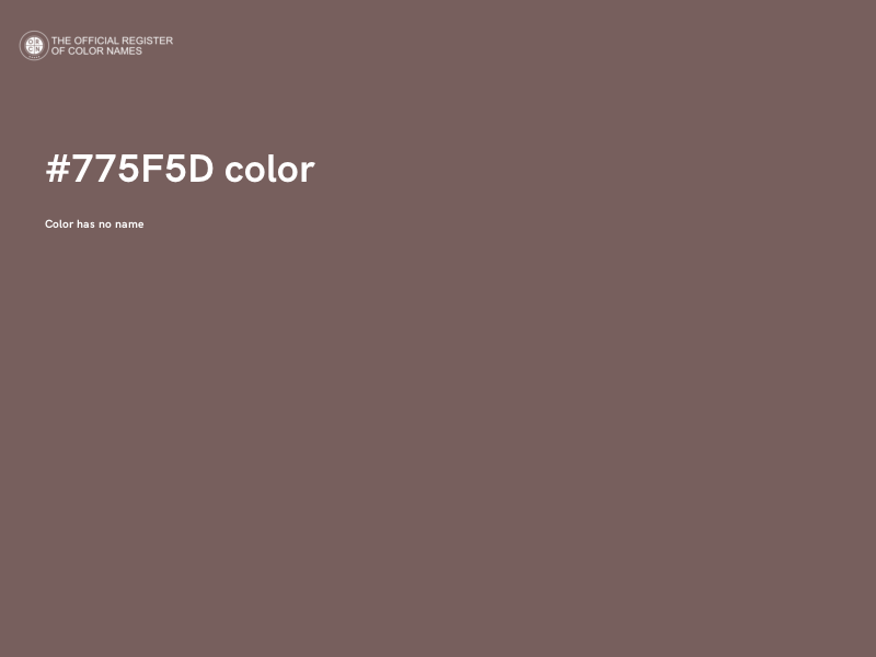 #775F5D color image