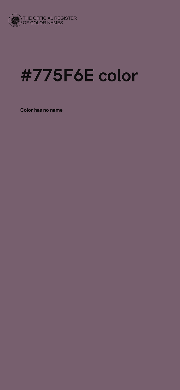 #775F6E color image