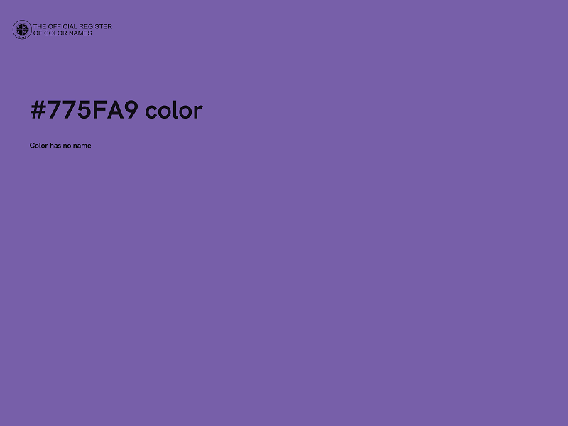 #775FA9 color image