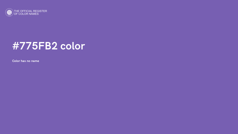 #775FB2 color image