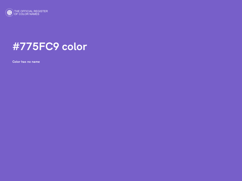 #775FC9 color image