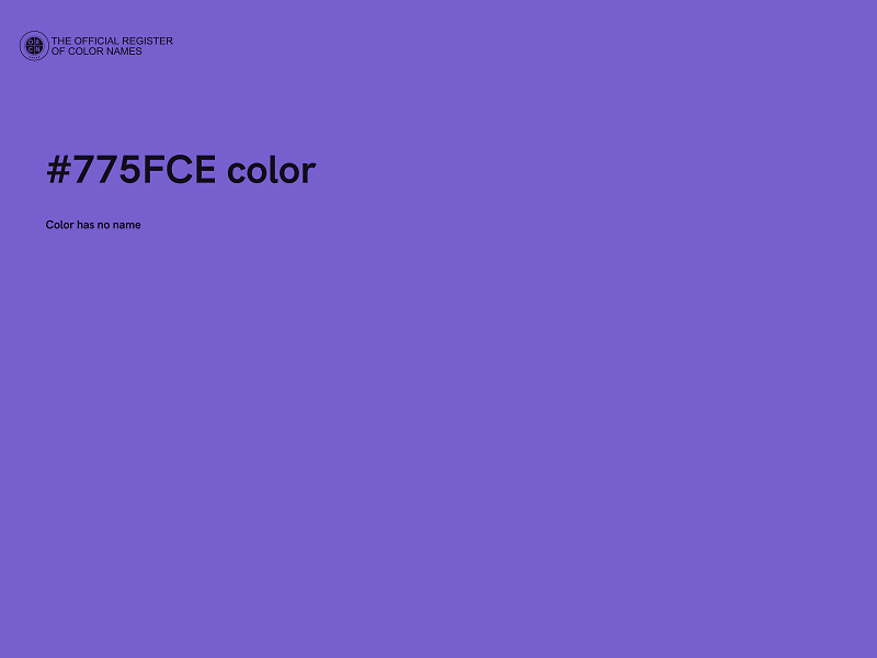 #775FCE color image