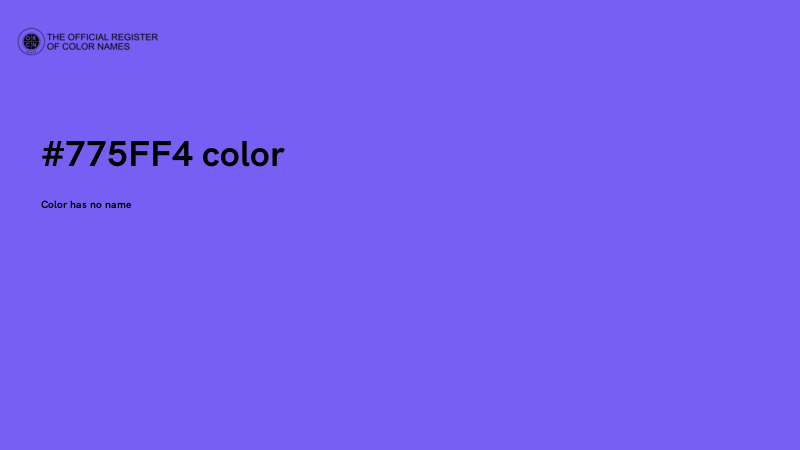 #775FF4 color image