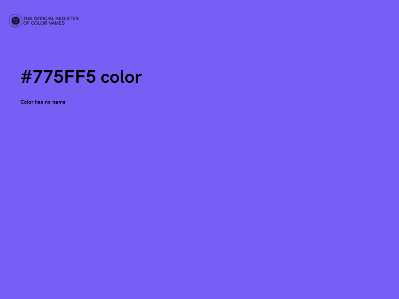 #775FF5 color image