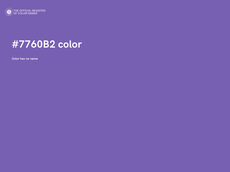 #7760B2 color image