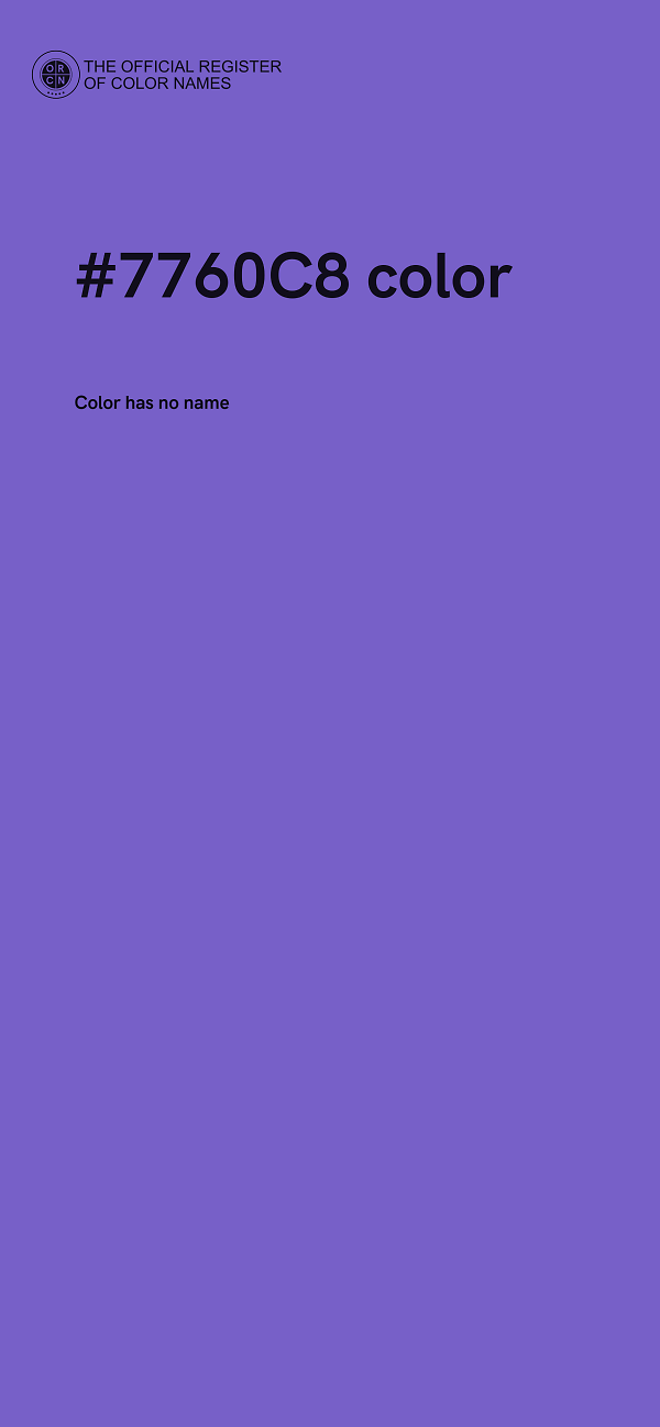 #7760C8 color image